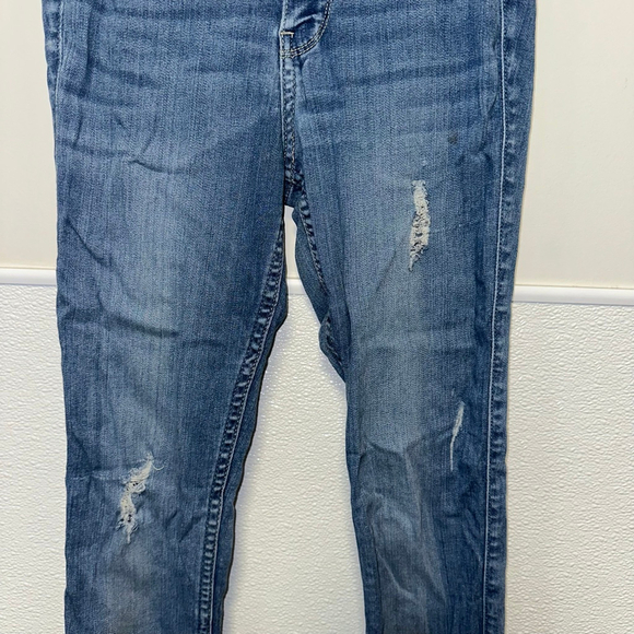 Women's Hollister Juniors 3 R Blue High-Rise Distressed Jeggings 26 W 28 L - Picture 7 of 10